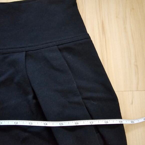 Theory Womens Figuero Craze Tulip Balloon Knit Pleated Skirt Black Size 8 - Picture 8 of 9